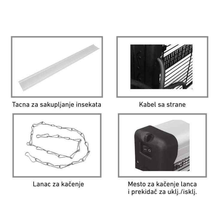 Električna zamka za insekte 2x10W slika 4