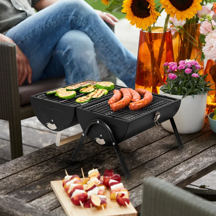 Prenosni stoni roštilj na drveni ugalj slika 4