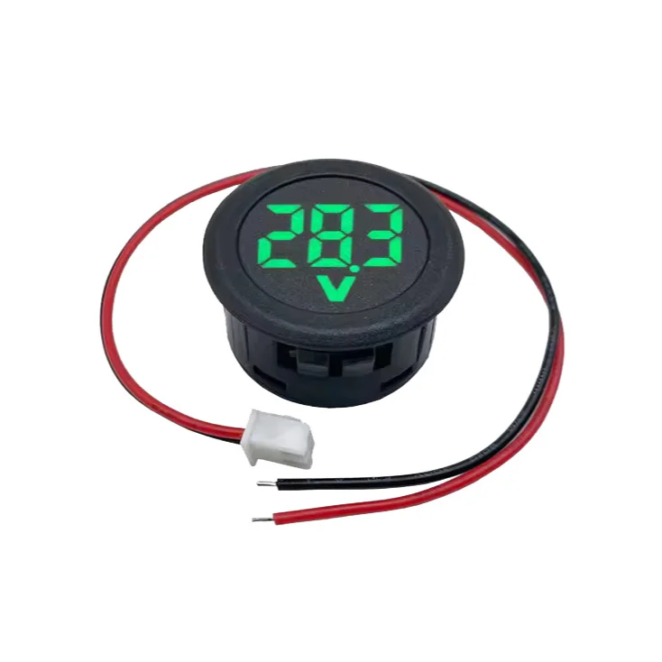 Digitalni okrugli voltmetar 4-100V DC slika 1