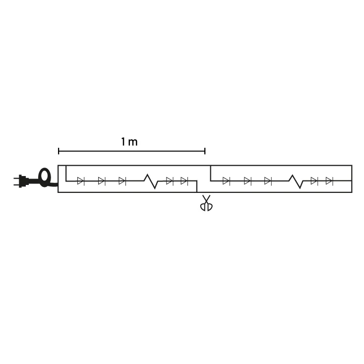 Narandžasto svetleće LED crevo slika 3