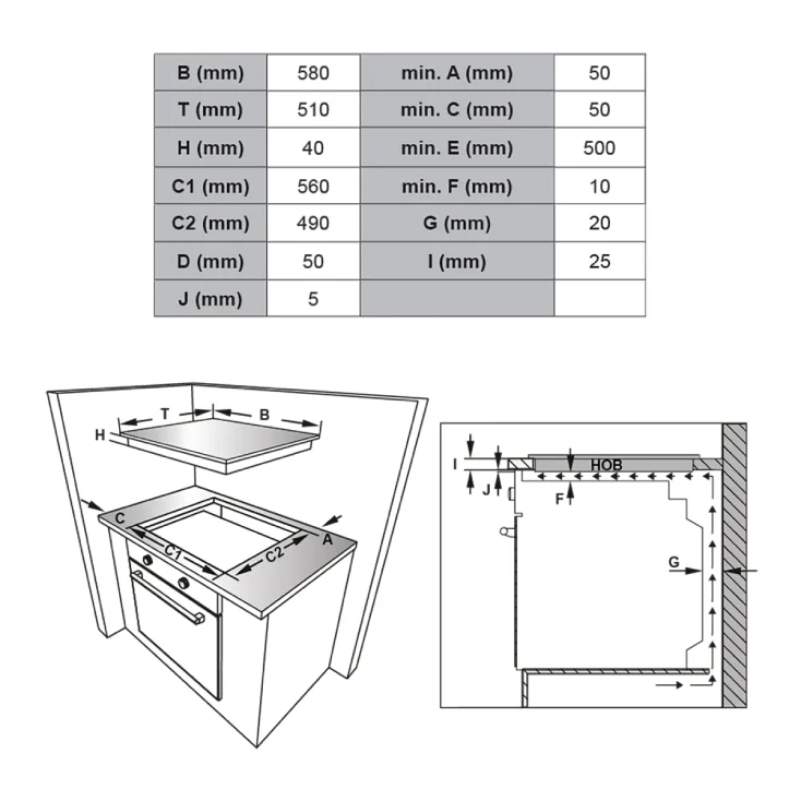 VOX ugradna staklokeramička ploča 6500W slika 3