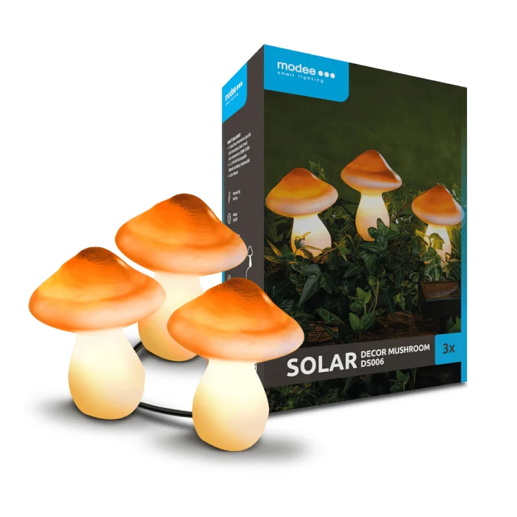 Solarna baštenska lampa "pečurka" - 3 kom. slika 3