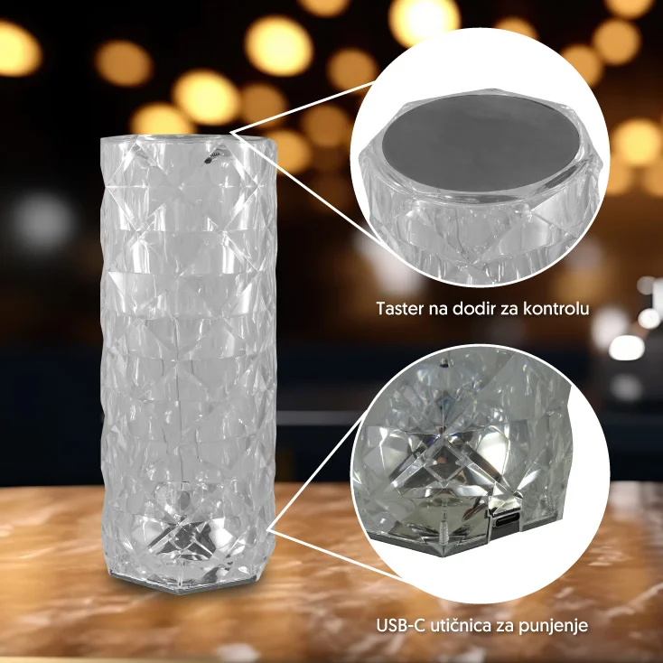 Stona RGB LED lampa slika 3