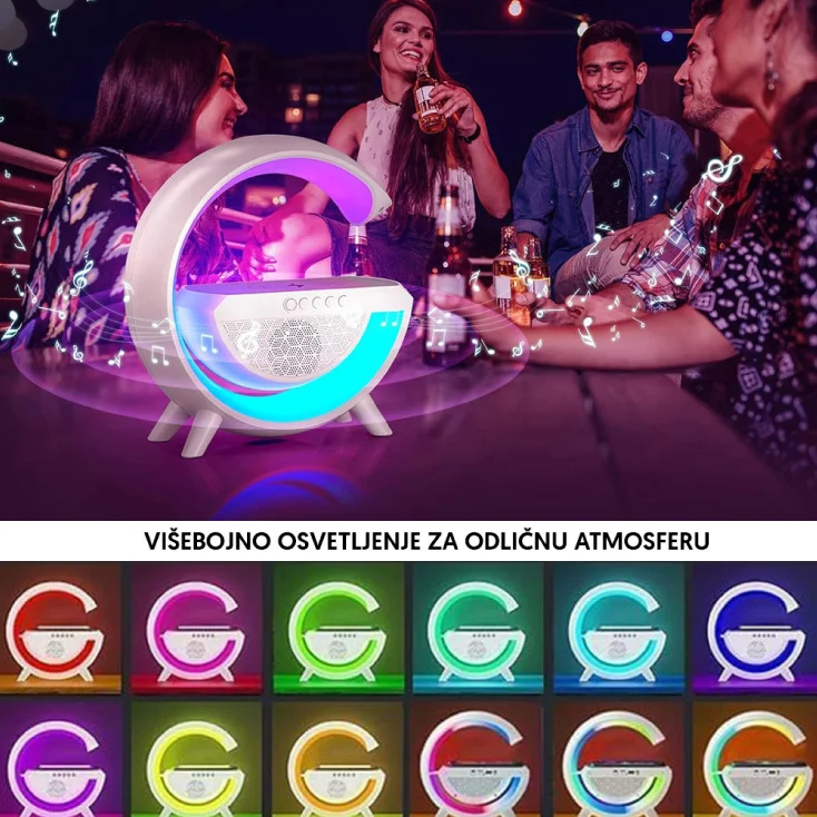 RGB BT zvučnik sa bežičnim punjačem slika 4