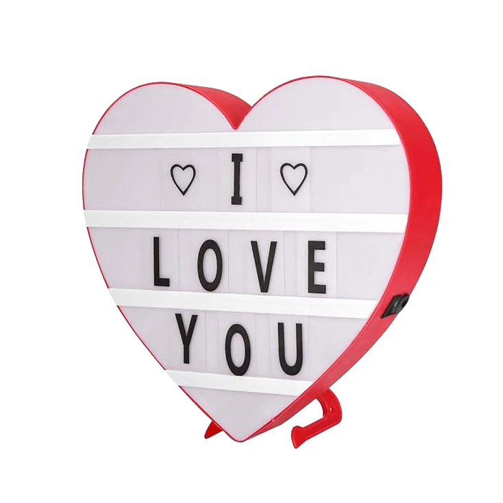 LED tabla u obliku srca za poruke slika 1