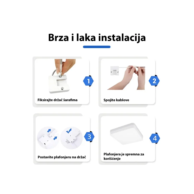 LED plafonjera 36W hladno bela slika 4