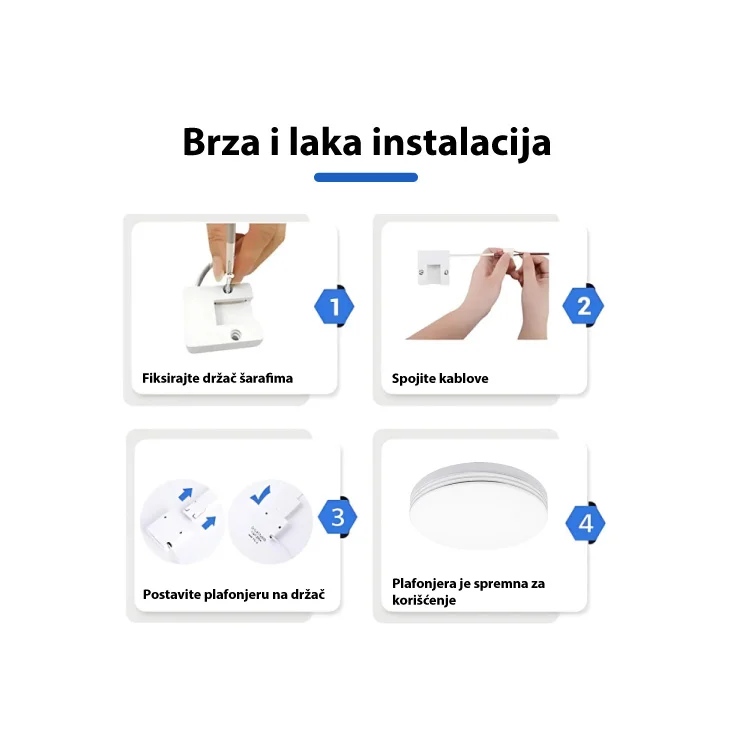 LED plafonjera 36W dnevno svetlo slika 4