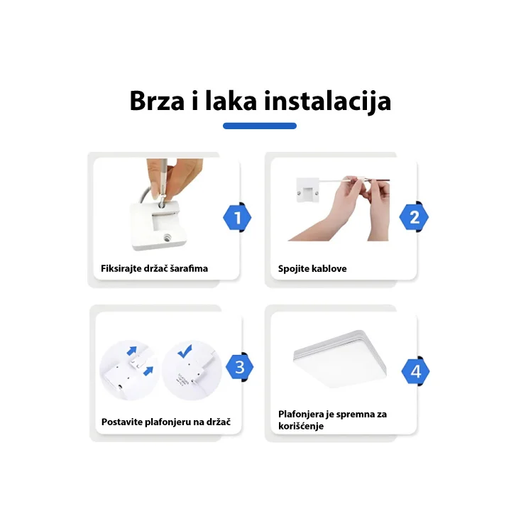 LED plafonjera 36W dnevno svetlo slika 4