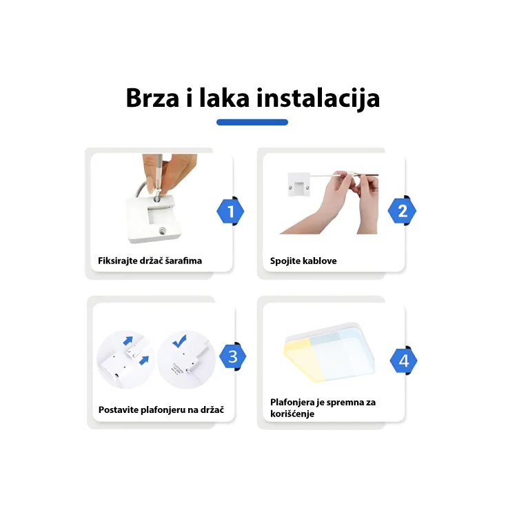LED plafonjera 24W promenljiva boja svetla slika 4