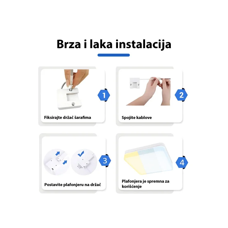 LED plafonjera 36W promenljiva boja svetla slika 4