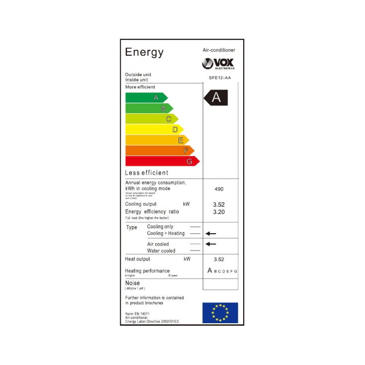 Klima uređaj VOX SFE12-AA slika 2