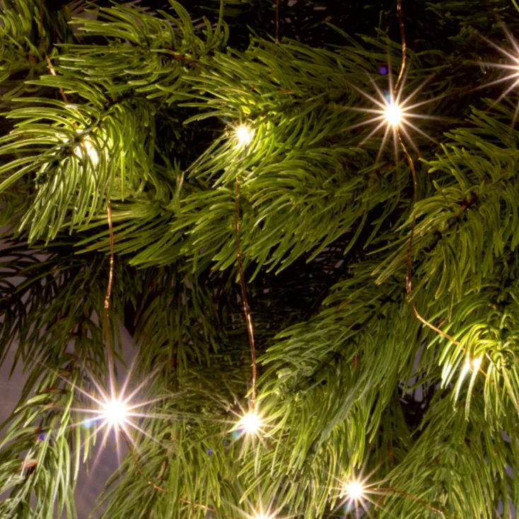 Lampice za jelku sa 20 toplo belih LED dioda slika 2