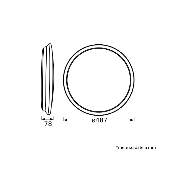 LEDVANCE LED plafonjera 36W toplo bela slika 4