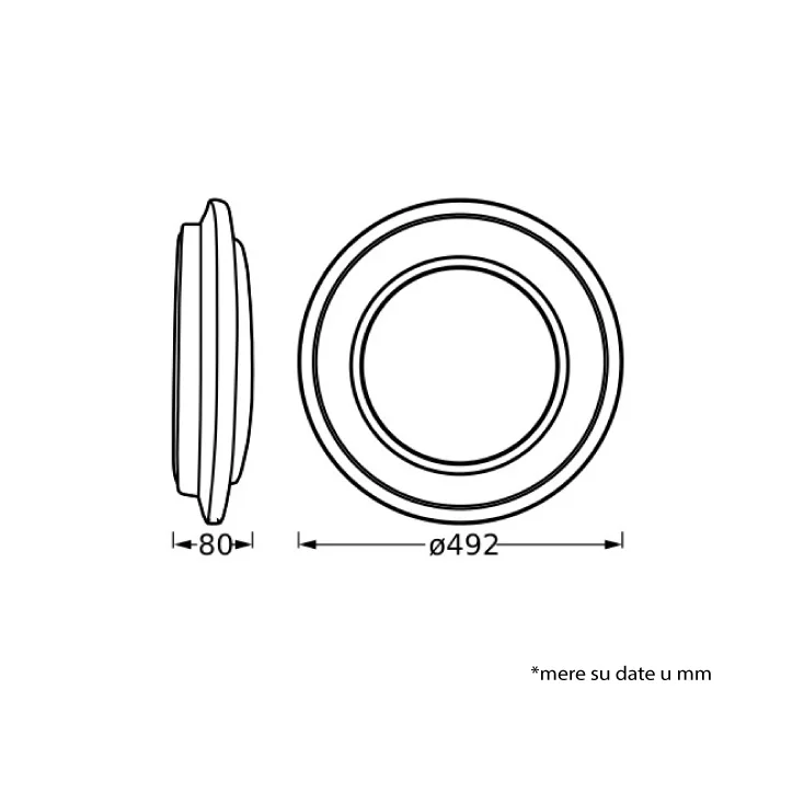 LEDVANCE LED plafonjera 36W toplo bela slika 4