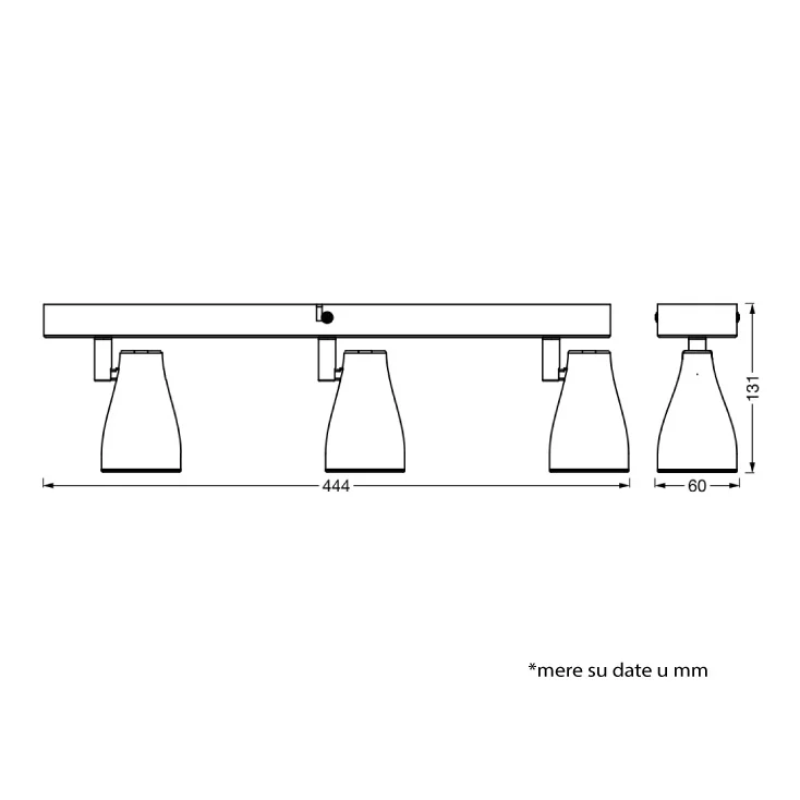 LEDVANCE spot lampa 3xGU10 slika 4