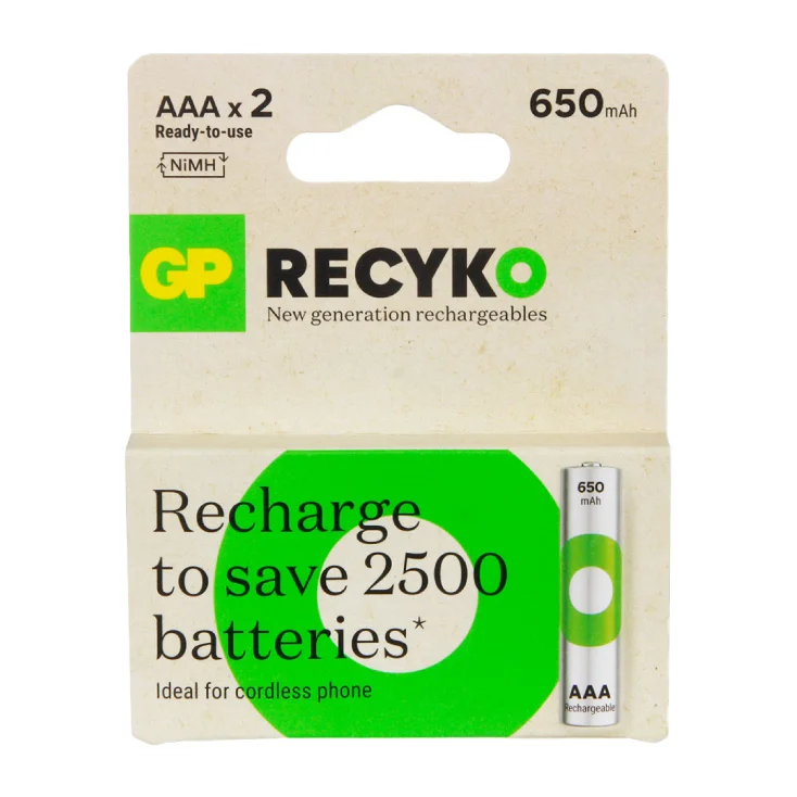 GP punjive baterije AAA 650 mAh slika 1
