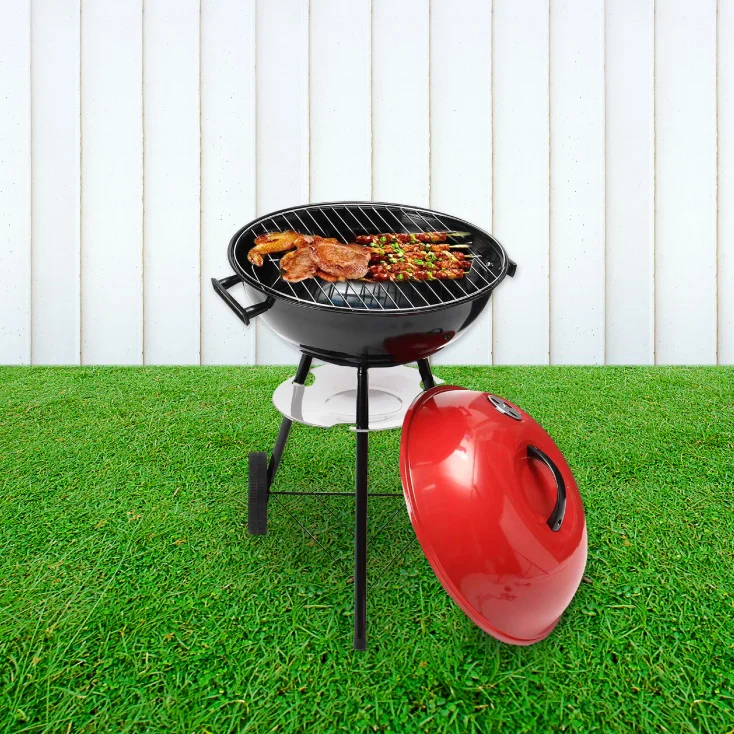 Roštilj na drveni ugalj sa poklopcem slika 4