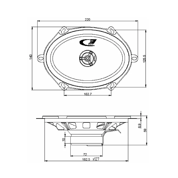 Auto zvučnici 5x7" 2x35W slika 3