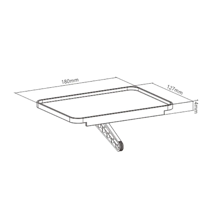 Polica-držač na TV-u 180x127x47 mm slika 4