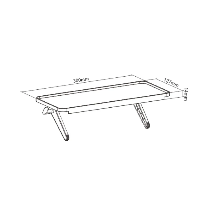 Polica-držač na TV-u 300x127x47 mm slika 4